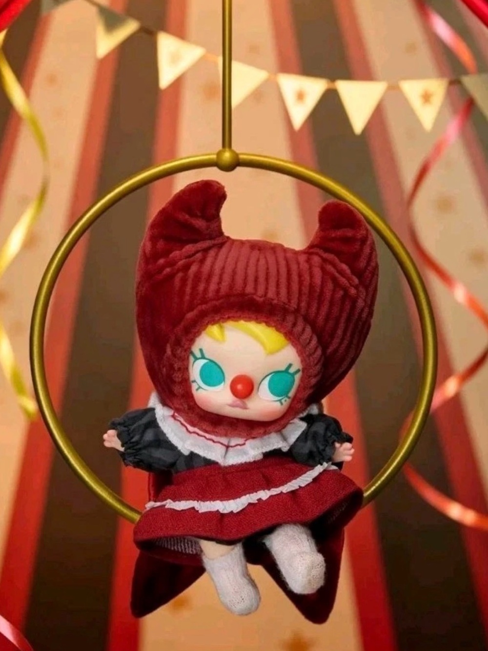 NIB | Why So Serious | Crimson Dancer Vinyl Plush & Ring Set | POP MART